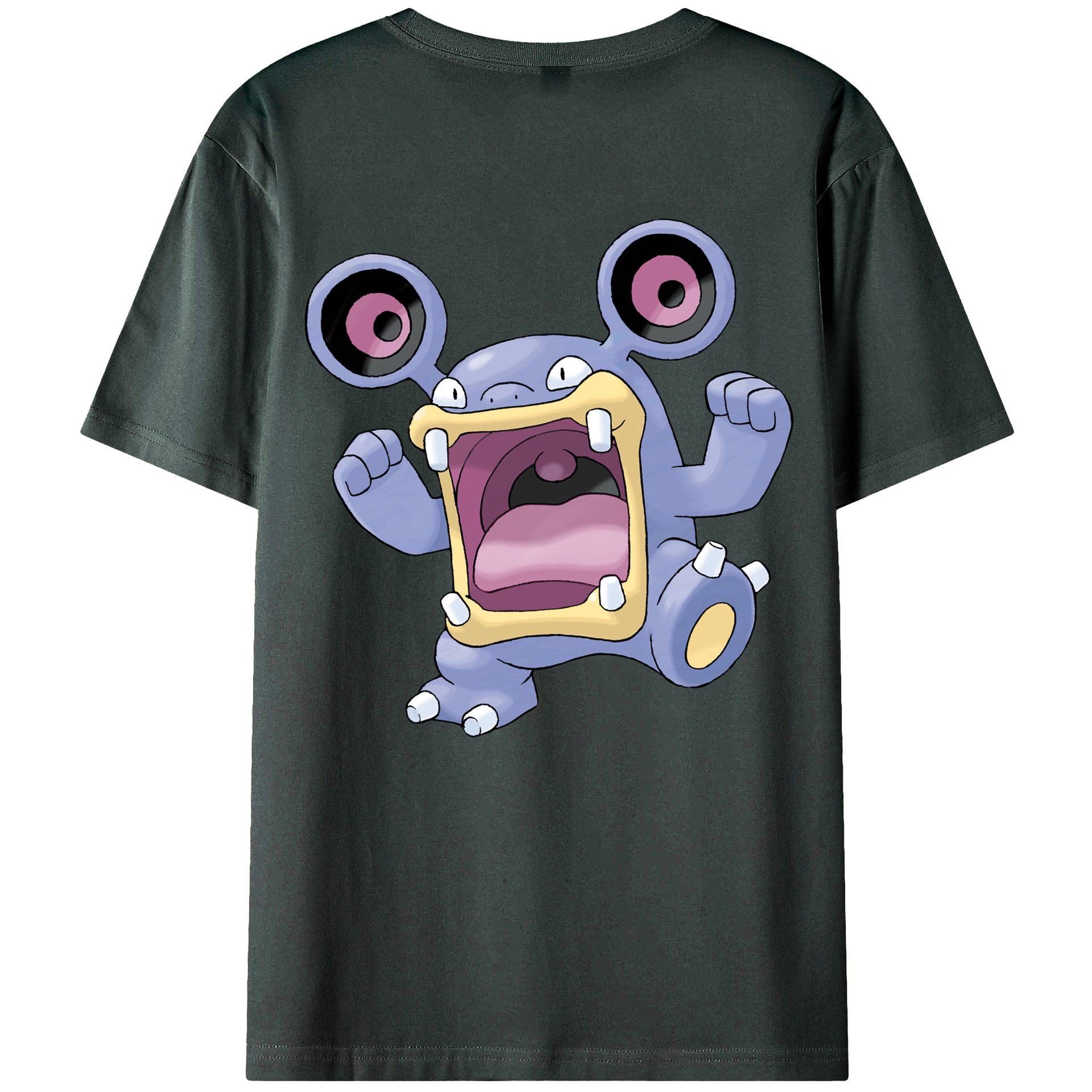（画像用） ポケットモンスター Pokémon 綿100％ メンズ半袖Tシャツ（バックプリント） 通気性